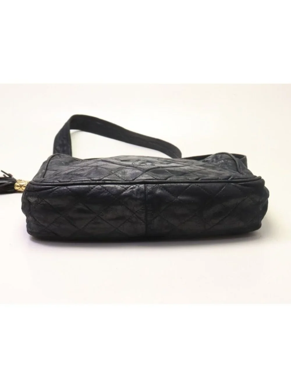 Chanel Quilted Lambskin Fringe Shoulder Bag
